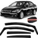 in Channel Window Visors Rain Guards Fit for 2011-2016 Impreza Hatchback | 4PCS Smoke Tinted Wind Deflector for 2013-2015 Subaru XV CrossTrek, 2016-2017 CrossTrek, Easy Installation Vent Shade