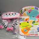 Fisher-Price Baby Playmat Glow and Grow Kick & Play Piano Gym, Pink Musical Learning Toy with Developmental Activities for Newborns 0+ Months