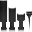 4 PCS Balayage Highlighting Board and Highlighting Brush Kit, 1 Hair Dye Brush and 3 Balayage Highlighting Board with Teeth Hair, for Hair Dye, Hairstylist Accessories Brushes