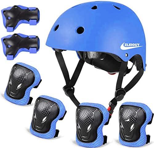 Adjustable Helmet for Ages 5-16 Kids Toddler Boys Girls Youth,Protective Gear with Elbow Knee Wrist Pads for Multi-Sports Skateboarding Bike Riding Scooter Inline skatings Longboard Roller Skate, S