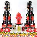 Skyscraper Cupcake Stand (4 Tiers) Superhero Party Supplies - Perfect for Your Superhero, Firefighter, Big City Themed Parties