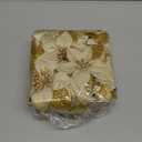 WILLBOND 36 Pieces Christmas Poinsettia Glitter Faux Flowers Christmas Artificial Flowers Tree Ornaments Topper Xmas Decorations (Gold, Silver)