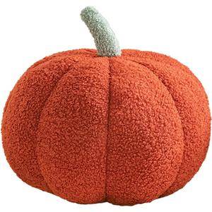 Maxpetus 3D Simulated Pumpkin Pillow Plush Pillow Sofa Cushion (11inch, Red)