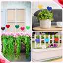 12 Pcs Valentine's Day Heart Stakes Rustic Heart Decorative Garden Yard Stakes Valentines Plant Yard Signs for Valentine's Day Indoor Outdoor Patio Plant Pot Pathway Lawn Decoration