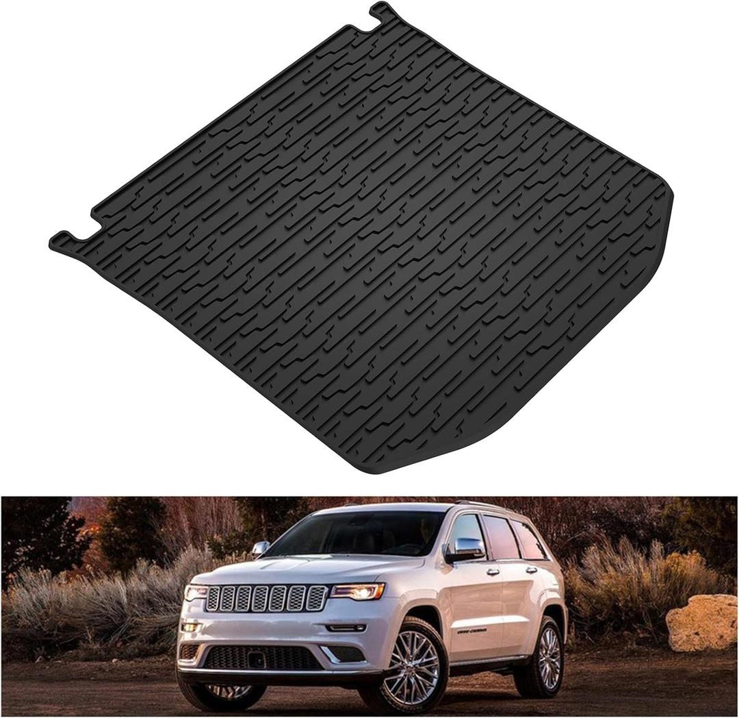 KIWI MASTER Rear Cargo Mat Liner for 2011-2021 Jeep Grand Cherokee OEM Replacement 82212085 All Weather Protection Floor Tray Slush Trunk Mats Black KIWI MASTER Rear Cargo Mat Liner for 2011-2021 Jeep Grand Cherokee OEM Replacement 82212085 All Weather Protection Floor Tray Slush Trunk Mats Black