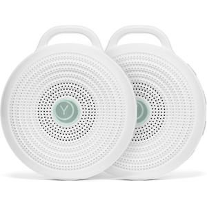 Yogasleep Rohm Portable White Noise Sound Machine (2 Pack) 3 Soothing Natural Sounds & Volume Control, Sleep Therapy for Adults & Kids, Noise Cancelling for Office Privacy & Meditation