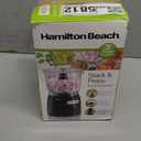 Hamilton Beach Electric Vegetable Chopper & Mini Food Processor, 3-Cup, 350 Watts, for Dicing, Mincing, and Puree, Black (72850)