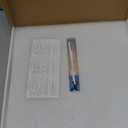 XFM Large Blue Wall Clock 16 Inch Silent Wall Clocks Battery Operated Tulip Flowers Round Analog Clock for Kitchen Bedroom Living Room Decor