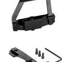 QD Locks Side mounting Rails ak Scope Mounts Basesfor Scopes and Red Green Dot Scopes (Black-1)