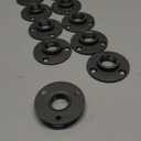 10 Pack 3/4 inches Malleable Cast Iron Pipe Flange, Industrial Pipe Flanges for Threaded Black Pipes and Fittings, DIY Steampunk Industrial Vintage Style.