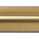Ivilon Window Curtain Rod Decorative End Cap Design, 1 Inch Rod, 28 to 48 Inch. Warm Gold