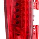 ECCPP Tail Light Assembly For Cadillac SRX 2010-2016 Driver Side (Chrome Housing Red Lens)