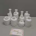 Matte White Glass Bud Vase Set of 12 – Small Minimalist Vases for Easy Home Styling, Perfect for Windowsills, Bedrooms, Bathrooms, and Table Centerpiece Décor