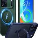 CASEKOO Ultra-Magnetic Stand for iPhone 17 Pro Max Case [Military Drop Protection] [Compatible with MagSafe] Shockproof Translucent Matte Slim Ring Holder Case for iPhone 17 ProMax 6.9", Green