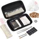 Lighter Repair Kit with Case, Vintage Lighter Repair Kit, Flint Screw Kit, Lighter Accessories Repair Kit Tools for Fluid Lighter, Petrol Lighter Repair and Maintenance Kit