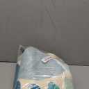 CAROMIO 4ft Round Rug Boho Circle Nursery Rug Colorful Washable Area Rug Sun Print Kids Rug Modern Abstract Round Rug Throw Floor Carpet for Bedroom Living Room Kitchen, Blue