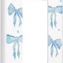 Blue Bow Single Rocker Light Switch Plates And Outlet Covers Decorative Electrical Wall Plate Receptacle Switchplate Decorate Plug Cover For Bathroom Bedroom Kitchen 4.6 x 2.8 Inch