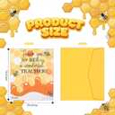 2 x Gueevin 6 Pack Teacher Appreciation Cards with Envelopes Bulk Bee Thank You Cards for Teacher Appreciation Week End of Year and Graduation Gifts