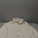 MEROKEETY Women's 2024 Winter Long Sleeve Button Sherpa Jacket Coat Pockets Warm Fleece , Size XL