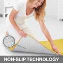 Memory Foam Bath Mat Non Slip Absorbent Super Cozy Velvet Bathroom Rug Carpet (22 inches X 36 inches, Mustard)