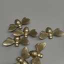 Waowumar Bee Wall Decor Rustic Gold Wall Hangings Resin Bee Wall Art 5 Pieces