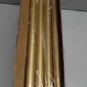 YaFex Curtain Rods 2 Pack 32-118 Inch, Heavy Duty 1 Inch Curtain Rod, Gold Long Adjustable Window Treatment Rods,Modern Design, Easy Installation