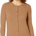 Amazon Essentials Women's Lightweight Crewneck Cardigan Sweater, XS