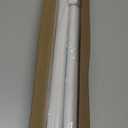 Qval Closet Rod for Hanging Clothes - 1.1" X 0.76" Narrow Closet Pole 18 to 39 Inches Adjustable, with End Supports, Ultra Sturdy & Heavy Duty, Easy to Install, White Closet Bar for Wardrobes