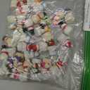 48 Pcs Winter Mini Resin Snowman Tiny Snowman Figurines with Colored Hat Garden Miniature Landscape Accessories Dollhouse Hide Crafts Decor (Cute)