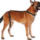 BARKLESS Dog Tail Protector, Dog Tail Guard for Medium Large Dogs, Adjustable Cover to Prevents Licking Wounds, Breathable Tail End Bag for Recovery (Black, L)
