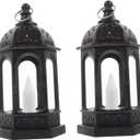 2Pcs Vintage LED Kerosene Lantern Desktop Decorative Warm Glow for Home Decor Unique for Friends and Family Accent for Any Room