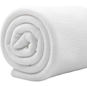 Cotton Ribbing Fabric, Strech Knit Rib Material for Clothing Cuffs Repair, Neckline, Collar, Pants Foot Mouth, DIY Sewing Fabric, Sewing Accessories (White, 9inch)