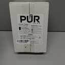 PUR Plus Vertical Faucet-Mount Water Filtration System, Lead-Reducing Filter, Easy Installation, 100-Gallon Capacity, Compatible with External Aerators, Grey