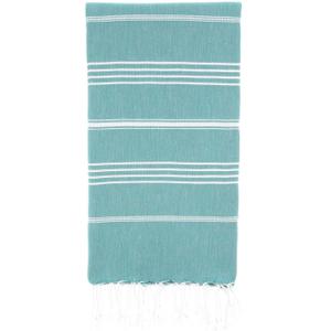 Cacala Lightweight and Thin Turkish Beach Towel 100% Cotton Sand-Free and Quick-Drying Goodness Perfect as an Extra Large Travel Towel, Beach Accessory, or Gift for Beach Lovers, 37 x 70 (Aqua)