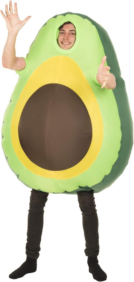 Morph Inflatable Avocado Costume Adult, Avocado Costume Men, Fruit Halloween Costumes Adult, Inflatable Food Costume