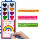 36Pack Heart Watercolor Paint Set with Paintbrush for Kids, Valentines Day Gifts for Kid Prizes Exchange Gifts Valentines Party Favors for Preschool Classroom School