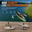 Canoe Outriggers/Canoe Stabilizers Kit, Clamp-on Mounting, 32" Aluminum Arm, false