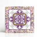 Mhajong Mat for Table 31.5x31.5 Inch, No-Crease, Anti-Slip, Noise-Reducing American Mahjong Mat, Neoprene Mahjong Table Mat for Poker, Card, Board (Purple), 33x33x0.08 inches