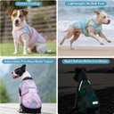 KYEESE Dog Cooling Vest Evaporative Dog Cooler Jacket for Summer Outdoor | Instant Cooling, Reflective for Visibility, Harness Hole for Walk, Adjustable Hook & Loop Closure, Sun Protection, Breathable