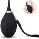 JJC Soft-Tipped Nozzle Air Blower Blaster for Digital SLR Mirrorless Camera Sensor CCD CMOS Lens Filter, Camera Lens Blower with Lanyard for Outdoor Travel Cleaning (Regular Size-black)