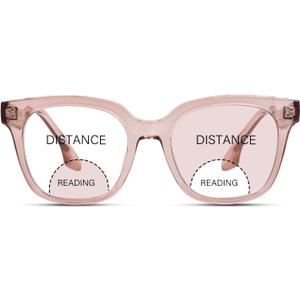 Bifocal Reading Glasses for Women Men Oversized Blue Light Blocking Clear Top Computer Readers