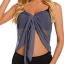 Swimsuit Coverups for Women Sarong Beach Bikini Wrap Sheer Short Skirt Chiffon Scarf for Swimwear 2026 (XL)