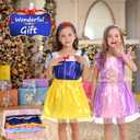 LIMIROLER Princess Dress Up Clothes for Little Girl Role Play Costume Gift Set Princess Dress Up Toys for Toddler Girls
