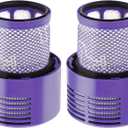 2 Pack V10 Filters Replacement for Dyson Cyclone Series, Cyclone V10 Absolute, Cyclone V10 Animal, Cyclone V10 Motorhead, Cyclone V10 Total Clean, SV12, Replaces Part # 969082-01