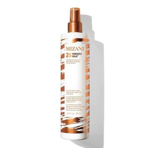 Mizani 25 Benefit Miracle Milk - Leave in Conditioner for Curly Hair, With Coconut Oil, Curl Detangler Spray, Anti Frizz Heat Protectant, No Drying Alcohols, Paraben-Free (13.5 Fl Oz (Pack of 1))