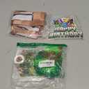 Pixel Game Birthday Party Decoration Supplies with Happy Birthday Banner, Backdrop, Latex Balloons,Cake & Cupcake Toppers for Miner Pixel Gamer birthday Decor