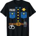 Police Uniform Officer Costume Halloween TShirt XS