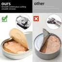 Multi-function Manual Can Opener Bottle Opener, Oversized Hand-held Easy Rotary Knob, Safe Cut Can Opener with Non-Slip Handle, Smoother Cut Sharp Blade for Seniors Kitchen Tool, Black