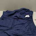 Wrap Around Dust Ruffle Bed Skirt - Navy Blue - for Queen Size Beds with 18 Inch Drop - Elastic Strap - Adjustable Pleated Bedskirt with Brushed Fabric and Wrinkle Free - for Women, Men, Kids & Teens