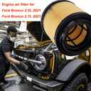 XA11980 Engine Air Filter for Ford Bronco 2.3L 2021 Bronco 2.7L 2021 Air Filter Replace FORD MB3G-9601AA, MB3Z-9601A